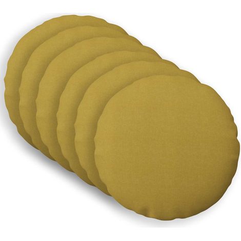 Housse de coussin 6 pc HEERLEN Vert clair Ø 40 cm Tissu vidaXL