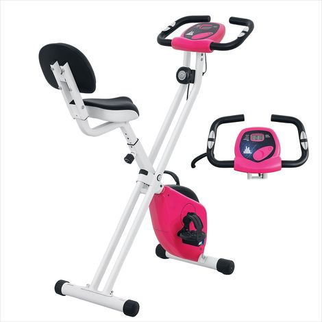 Vélo d'appartement pliable à résistance magnétique avec dossier (1/5)