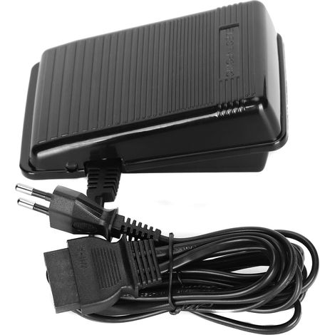 Fußpedal, Netzkabel, 220-V-EU-Stecker, robustes Kunststoffgehäuse, Haushaltsnähmaschine (1/5)