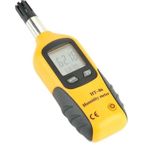 Testeur Humidité,Thermo hygromètre Thermomètre Numérique Hygromètres Air Température et Humidité Mètres Humidimètre avec Ecran LCD Rétroéclairé (1/4)
