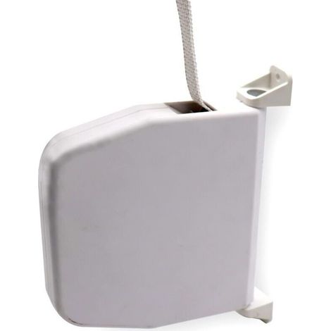 Avvolgitore manuale per tapparelle – Coperchio rimovibile per una rapida sostituzione della cinghia – Finitura in PVC bianco – Rotazione a 180° (1/5)