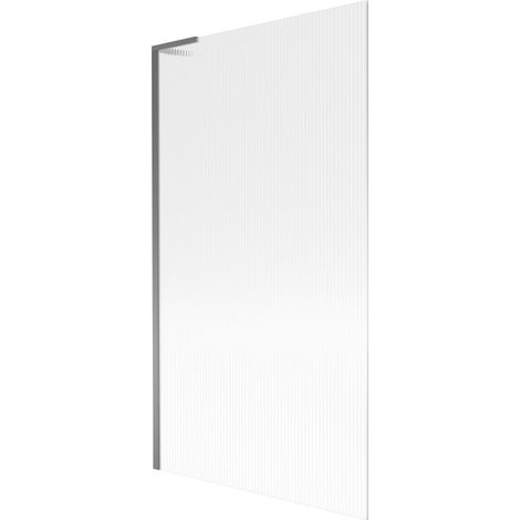 Mexen Next L paroi de baignoire 1-volet 100 x 150 cm, rayures, métal gun - 895-100-000-03-09-95 (1/5)
