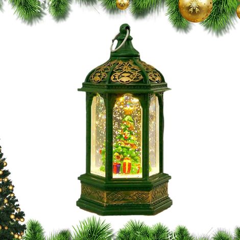 Lanternes de Noël intérieures - Lampe hexagonale veilleuse - (1/5)