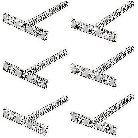 Lot de 6 supports d'étagère invisibles, équerres en T, fixations pour étagère flottante, compatibles avec tous types d'étagères. (1/5)