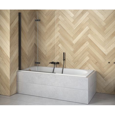 Pare-baignoire Lumix Black 100x145cm (1/3)