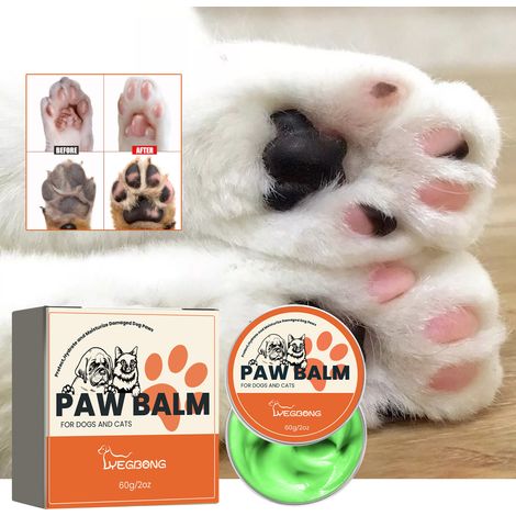 Baume pour coussinets de chats et de chiens, hydratant et prévenant le dessèchement et les gerçures des coussinets - 60 g (1/5)