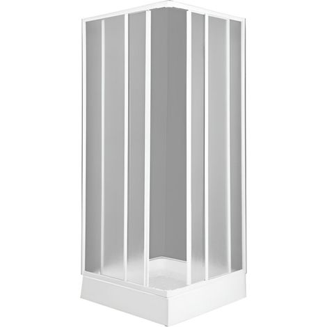 GLOUPIE Box Doccia Angolare 80 x 90 x H 185 Cm Con Apertura Scorrevole E Chiusura Calamitata, Reversibile, Made In Italy (1/5)