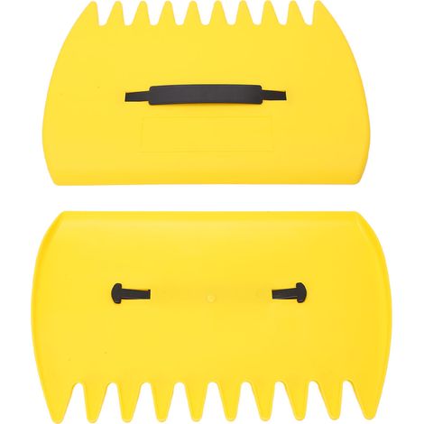 2 Pinces Râteau à Griffes Dentelées Ramasse-Feuilles Mortes pour Jardin Extérieur Collecte de Branches Sèches (1/5)
