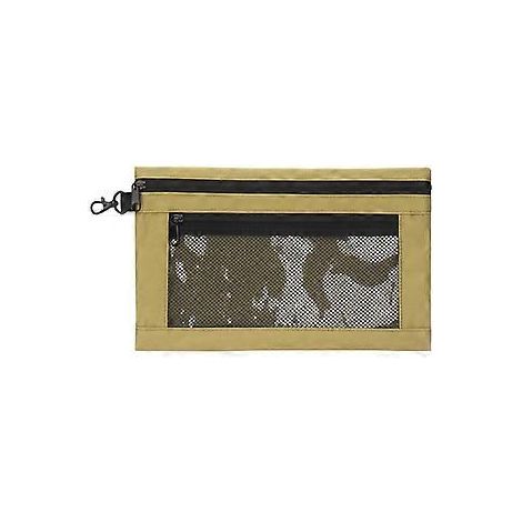 Khaki Mini-Werkzeugtasche aus Oxford-Gewebe mit Werkzeugorganizer, 30,5 x 19,5 cm, geeignet für Elektrowerkzeuge, Werkzeugsets und Wartungswerkzeuge.