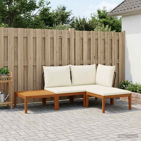 vidaXL 4 uds. Madera de Acacia Sólida y Cuerda Natural (1/5)