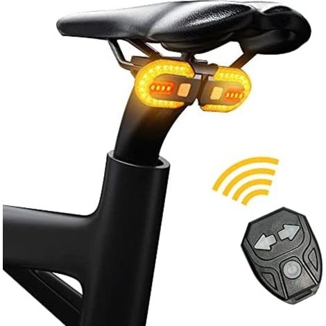 HONORNIC - Clignotants de vélo, clignotants lumineux avant et arrière pour vélo, IPX