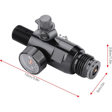 Régulateur de pression pour réservoir d'air paintball 3000psi à 800psi, filetage 5/8" 18UNF