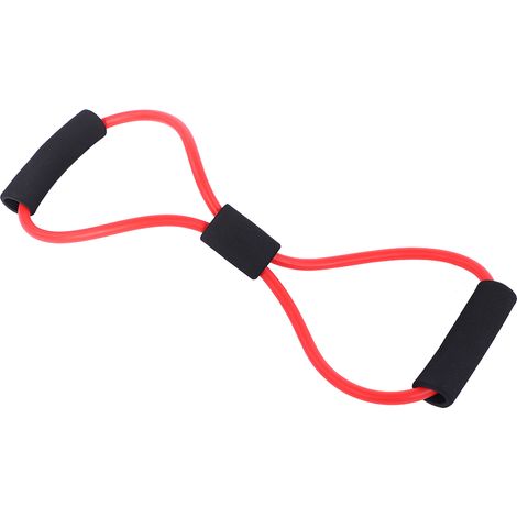 Élastique élastique de résistance pour l'entraînement, corde élastique, tube de fitness pour le yoga et la salle de sport (rouge) (1/5)