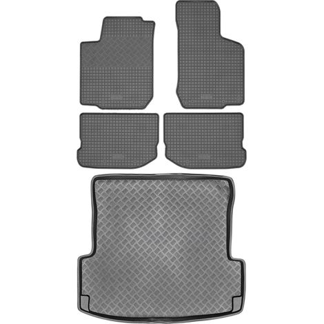 SET di tappetini in gomma per auto e tappetino per bagagliaio per Skoda Octavia I berlina/hatchback dal 1997 al 2004 (1/5)