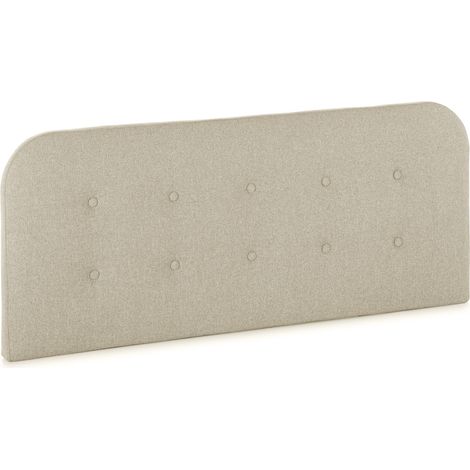 Cabecero tapizado SANTORINI 150x60 cm Color Beige. Acolchado con Espuma. Botones en capitoné. 8 cm de Grosor. Incluye herrajes para Colgar (1/5)