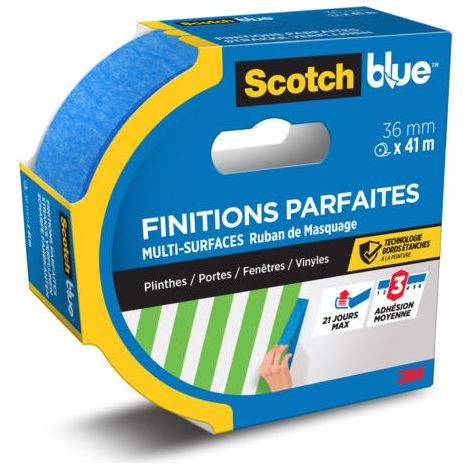 Ruban de masquage Finitions Parfaites SCOTCH l.36 mm x L.41 m-Chrom (1/5)