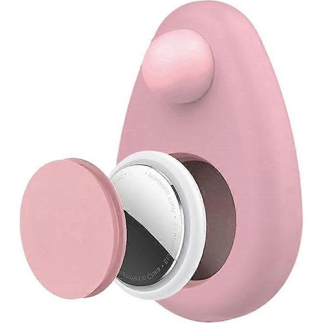 Étui étanche en silicone pour enfant avec épingle pour traceur GPS caché, rose (1/4)