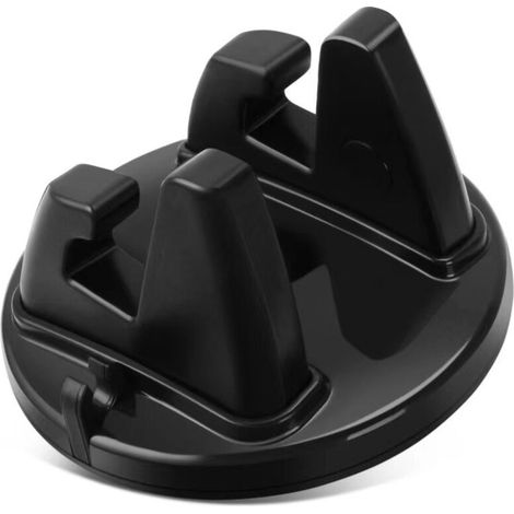 Support de support de navigation de téléphone de voiture Support de GPS d'autocollant de voiture de silicone (noir) (1/3)