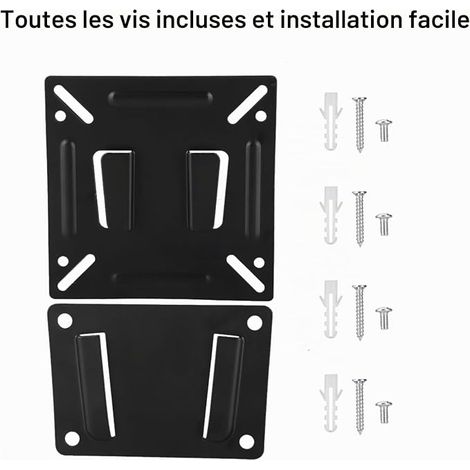 Wall Mount for LED/LCD Computer Monitors or TVs for 14-32 Inch Screens, Suitable for Bedroom, Living Room, Office, Fixed Brackets (1/4)