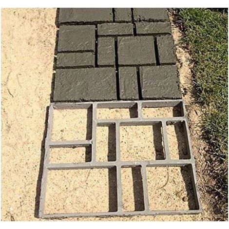 Moule à Pavé Béton,Jardin bricolage chemin en plastique fabricant moule route pavage ciment moule brique pierre