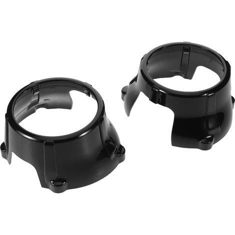 Piece Car Headlight Lens Protector Black LED Projector Cover (1/5)