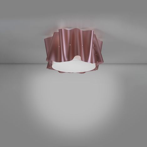 Plafoniera Moderna Folio Polilux ® Pink Metal 3 Luci E27