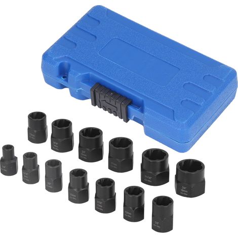 Kit d'extracteurs de boulons et écrous à percussion, outil d'extraction pour douilles d'extraction rouillées, endommagées et foirées (1/5)