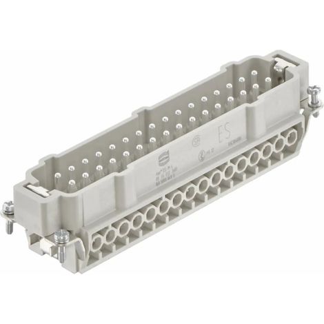 [NEUWERTIG] B-Ware Harting Stifteinsatz Kontakteinsatz Schraubanschluss Grau 32 Pol Thermoplast (1/2)