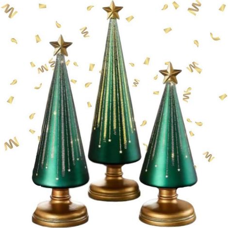 Ensemble de 3 guirlandes lumineuses étoilées pour sapin de Noël, décorations pour la maison, le bureau ou la voiture. (1/5)