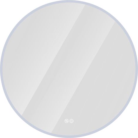 Specchio bagno LED rotondo 80 cm con antiappannamento e luce dimmerabile (1/5)