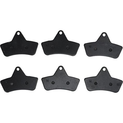 Jeffergarden 6 pièces plaquettes de frein à faible bruit résistant au vieillissement remplacement de freinage constant pour Arctic Cat 250 300 400 500 (1/5)