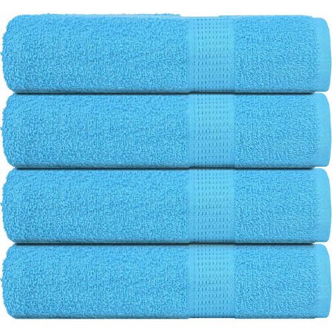 Serviettes de douche FROGN, lot de 4, turquoise, 70 x 140 cm, 360 g/m²