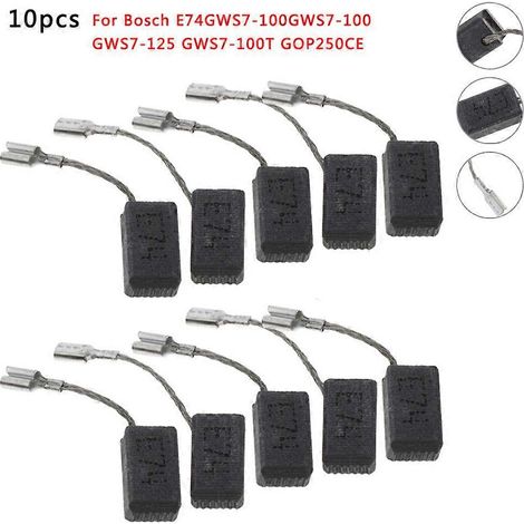 10 balais de charbon de 6,5 x 8 x 13 mm pour moteur Bosch E74/GWS7-100/GWS7-125 GWS7-100T GOP250CE (1/5)