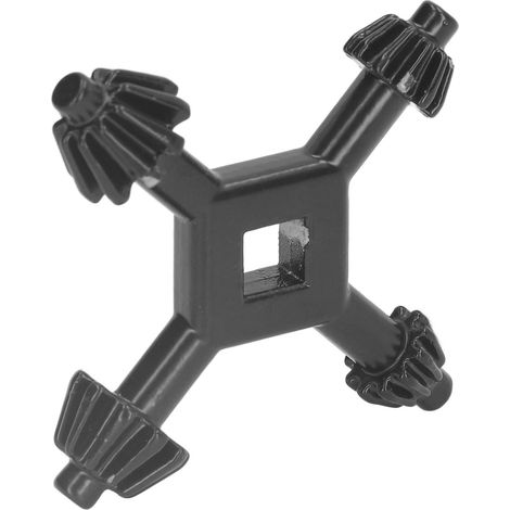 Clé à mandrin pour perceuse à colonne, clé à main, accessoire multifonction 4 en 1 pour outils électriques, noir (1/5)