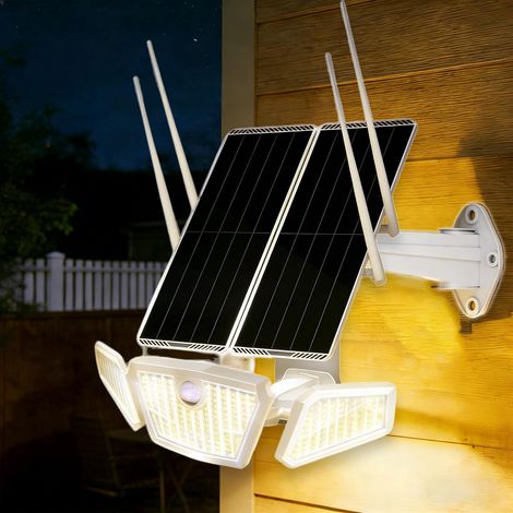 Panneau Solaire d'extérieur Double Bande 30W 5,8G/2,4G Répéteur WiFi Amplificateur Solaire Lampe de Jardin 300m de Couverture Batterie 30000mAh IP65 pour Cour (1/5)