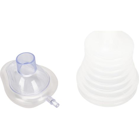 Masque de protection respiratoire pour enfants en silicone souple, pour la réanimation cardio-pulmonaire d'urgence. (1/5)