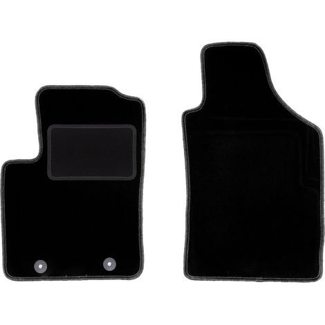 Tappetini anteriori neri per: Fiat 500 cabrio, hatchback (2007-2013) (1/5)