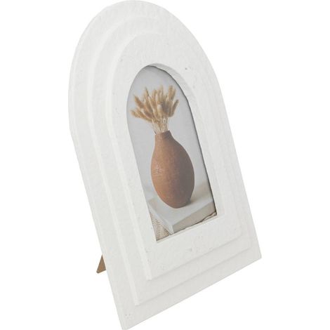 Portafoto in legno emily 10x15cm bianco - Atmosphera créateur d'intérieur (1/2)