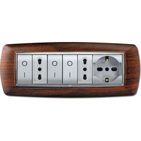 PLACCA LIFE LIVING PLAST LEGNO SCURO 7P (1/3)