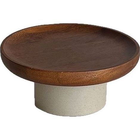 Présentoir à gâteaux en bois d'acacia, plateau de table basse pour salon, 16mc (1/5)