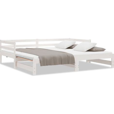 Maison Exclusive - Lettino Estraibile Senza Materasso Bianco 80x200 cm