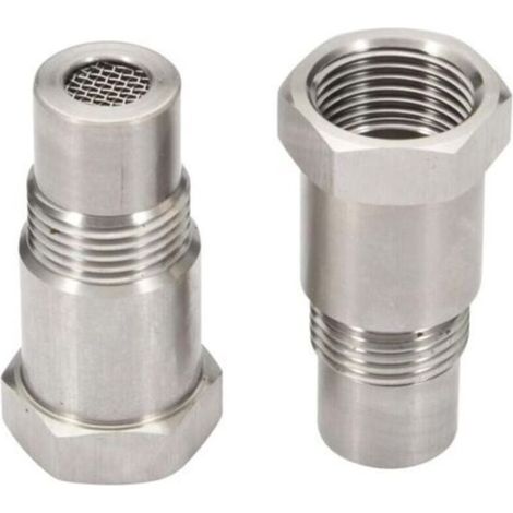 2 extensiones de sensor Lambda M18 x 1,5 mm con filtro O2, adaptador de sonda Lambda de 45 mm para sistema de escape de coche, accesorios M18 x 1,5 mm. (1/5)