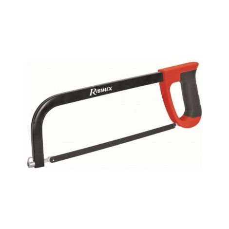 Ribitech – Scie à métaux 30 cm – Acier laqué – Lame acier carbone haute résistance 24 dents – Coupe précise des métaux minces