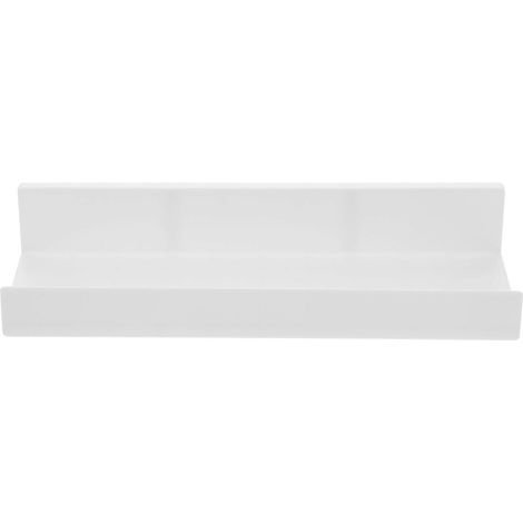 Étagère murale avec rebord pour photos, rangement et présentation.-27.00X8.00X5.10CM-White