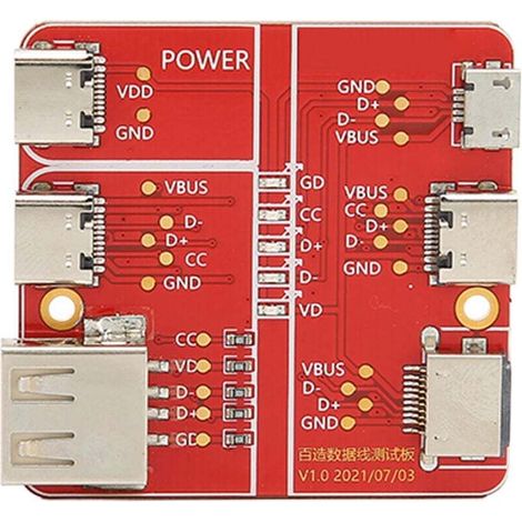Load Test Card, Precision Load Test Card, USB Cable Triad Tester, 3-in-1 Data Cable Tester, Precision Type-C Micro for iOS Interface (1/4)
