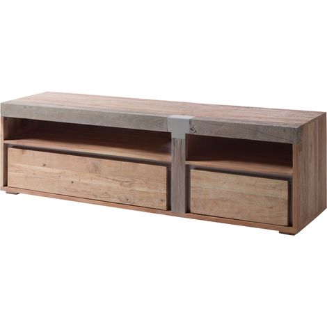 TV-Board Akazie 180x48x55 beige lackiert Amsterdam 125