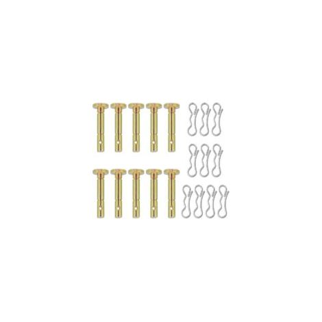 Packung mit 20 Bolzen und Splinten, kompatibel mit MTD 714-040 738-04124 Cub Cadet Schneefräsen - Crezuo