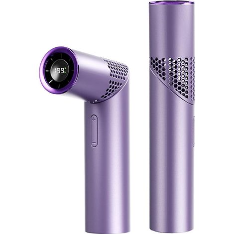 Tragbarer Ventilator – 3000 mAh, wiederaufladbar, flexibel zusammenklappbar – für Reisen, Büro, Outdoor – Lila (1/5)