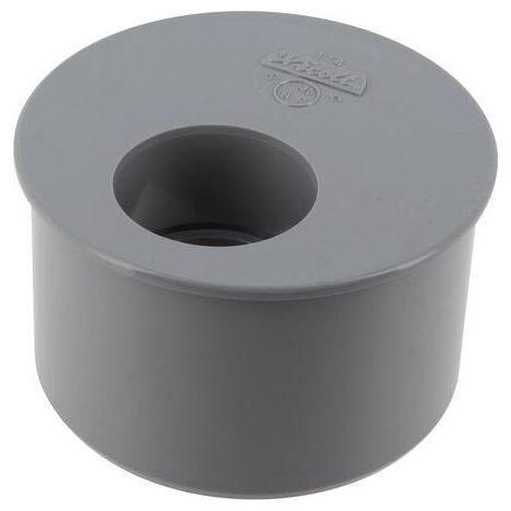 Enchufe reductor incorporado PVC macho 93,6 mm, hembra 40 mm. (1/5)