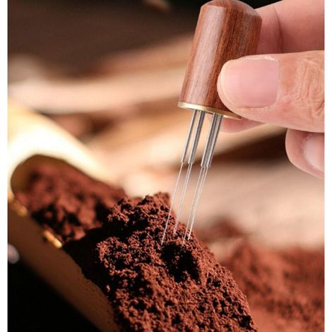 Outil de Distribution pour Expresso avec 6 Aiguilles Fines, Aiguille à Café, Accessoires de Café, Expresso (1/3)